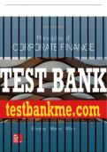 Test Bank For Principles of Corporate Finance, 13th Edition All Chapters - 9781260013900