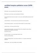 certified hospice palliative nurse CHPN exam 2023 passed