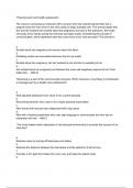 Physical exam and health assessment Question & Answers (A+ GRADED 100% VERIFIED)