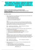 TEST BANK FOR PUBLIC HEALTH NURSING POPULATION CENTERED HEALTH CARE IN THE COMMUNITY 10TH EDITION STANHOPE--2023-2024