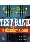 Test Bank For Supply Chain Management, 1st Edition All Chapters - 9781260395594