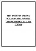 TEST BANK FOR DARBY & WALSH DENTAL HYGIENE THEORY AND PRACTICE, 4TH EDITION.pdf