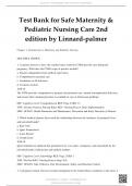 Test Bank for Safe Maternity & Pediatric Nursing Care 2nd edition by Linnard-palmer 2023-2024 latest &lpar;verified by experts 100&percnt; pass&rpar;