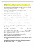 FNDH 620 Exam 3 Pop Quiz - Kansas State University 