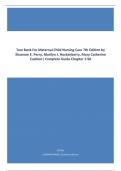 Test Bank For Maternal Child Nursing Care 6th Edition by Shannon E. Perry, Marilyn J. Hockenberry, Mary Catherine Cashion Chapter 1-50 Complete| Test Bank 100% Veriﬁed Answers