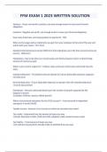 FFM EXAM 1 2023 WRITTEN SOLUTION
