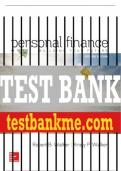 Test Bank For Personal Finance, 2nd Edition All Chapters - 9780077861728