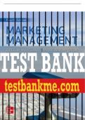 Test Bank For Marketing Management, 4th Edition All Chapters - 9781260381917