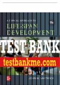 Test Bank For A Topical Approach to Lifespan Development, 11th Edition All Chapters - 9781260726817