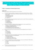  TEST BANK FOR Davis Advantage for Medical-Surgical Nursing Making Connections to Practice 2nd Edition by Janice J&period; Hoffman&comma; Nancy J&period; Sullivan Chapter 1-71-latest-2023-2024