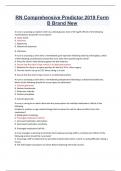 RN Comprehensive Predictor 2019 Form B Brand New