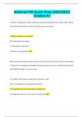National PSI Exam Prep &lpar;2022&sol;2023&rpar;  Graded A&plus;
