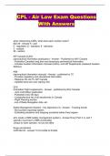 CPL - Air Law Exam Questions With Answers