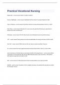 Practical Vocational Nursing 2023 questions and 100&percnt; correct answers