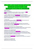 CPL AIR LAW CAAP EXAM UPDATED VERSION QUESTIONS AND VERIFIED ACCURATE ANSWERS