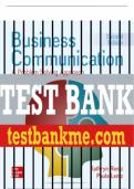 Test Bank For Business Communication: A Problem-Solving Approach, 2nd Edition All Chapters - 9781260088359