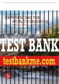 Test Bank For Experiencing the World's Religions&comma; 8th Edition All Chapters - 9781260813760