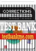 Test Bank For CORRECTIONS IN THE 21ST CENTURY&comma; 9th Edition All Chapters - 9781260805253