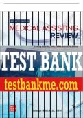 Test Bank For Medical Assisting Review&colon; Passing The CMA&comma; RMA&comma; and CCMA Exams&comma; 7th Edition All Chapters - 9781260021790