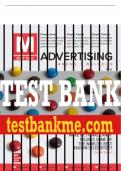 Test Bank For M&colon; Advertising&comma; 4th Edition All Chapters - 9781260381894