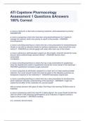 ATI Capstone pharmacology Exam bundle  100&percnt; Verified  questions and answers