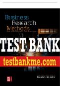 Test Bank For Business Research Methods, 14th Edition All Chapters - 9781260733723