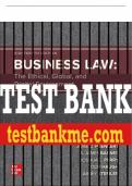 Test Bank For Business Law&colon; The Ethical&comma; Global&comma; and Digital Environment&comma; 18th Edition All Chapters - 9781260736892