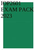 IOP2601 EXAM PACK 2023