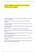 FELE Subtest 3 questions and answers verified and updated&period;