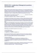 SNCOA DLC&colon; Leadership & Management questions and answers 2023