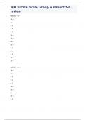 NIH Stroke Scale Group A Patient 1-6 review&period;docx