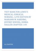 Test Bank For Lewis's Medical-Surgical Nursing&comma; 12th Edition by Mariann M&period; Harding&comma; Jeffrey Kwong&comma; Debra Hagler Chapter 1-69