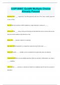COP1000C Quiz&num;4 Multiple Choice Already Passed