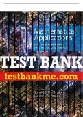 Test Bank For Mathematical Applications for the Management&comma; Life&comma; and Social Sciences - 12th - 2019 All Chapters - 9781337625340