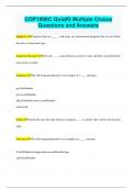 COP1000C Quiz&num;3 Multiple Choice Questions and Answers