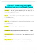 COP1000C Quiz &num;1 Multiple Choice Questions and Answers Already Passed
