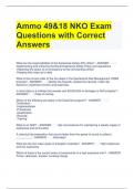 Bundle For AMMO 49 Exam Questions with Correct Answers