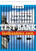 Test Bank For Introduction to Law and the Legal System - 12th - 2023 All Chapters - 9780357660164