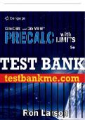 Test Bank For Precalculus with Limits - 5th - 2022 All Chapters - 9780357457856