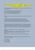 PECT PreK-4 Practice Test Module 1 Questions and Answers Graded A&plus;