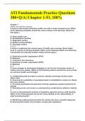 ATI Fundamentals Practice Questions 300&plus;Q&sol;A&vert; Chapter 1-53&comma; 100&percnt;