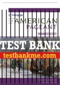 Test Bank For The American Pageant, Volume I - 17th - 2020 All Chapters - 9780357030578
