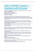 ANCC PMHNP Chapter 7 Questions with Answers
