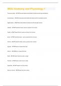WGU Anatomy and Physiology 1 &vert; 358 Questions and Answers&lpar;A&plus; Solution guide&rpar;