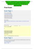 BIOD 121 ESSENTIALS IN NUTRITION FINAL EXAM WITH EXPLAINED ANSWERS 100&percnt; CORRECT DOWNLOAD TO SCORE A 2023&period;Qualified