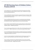 ATI RN Nursing Care of Children Online Practice 2019 B