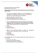 Advanced Cardiovascular Life Support Exam Version A &lpar;50 questions&rpar; latest 2023&sol;2024