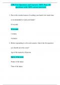 CPR Test Questions and Answers 100% Pass (20 questions with 100% correct answers)