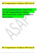 RN Comprehensive Predictor 2019 Form B