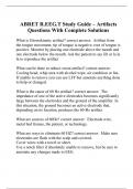 ABRET R.EEG.T Study Guide – Artifacts Questions With Complete Solutions